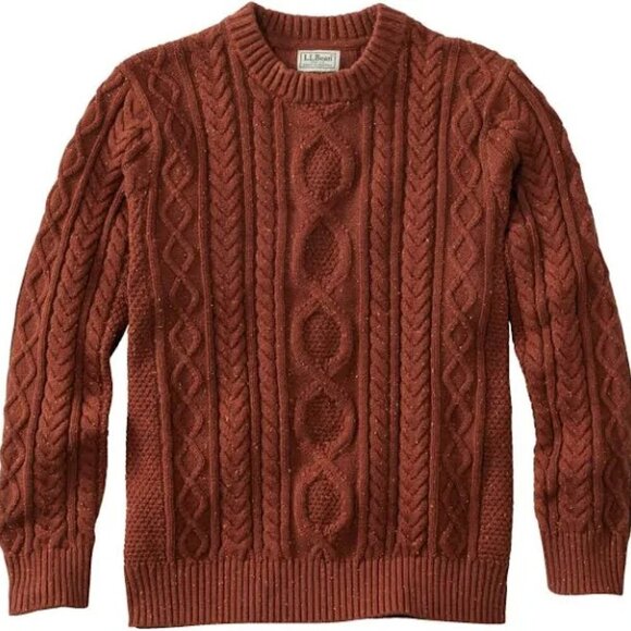 L.L. Bean Sweaters - LL Bean Signature Fisherman Knit Sweater Size XS Maroon